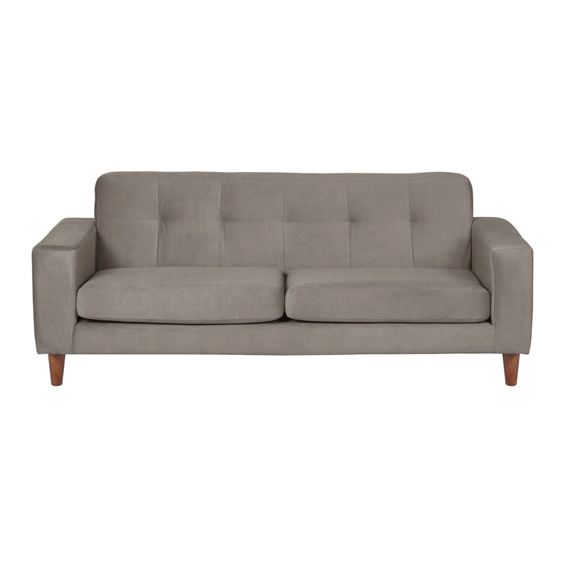 SOFA LATAM HOME SALERNO 3 CUERPOS GRIS VELVET - 1
