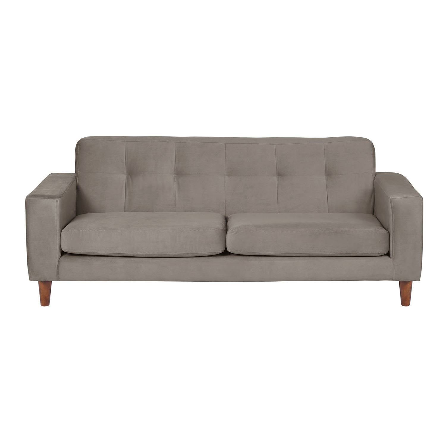 SOFA LATAM HOME SALERNO 3 CUERPOS GRIS VELVET - 1