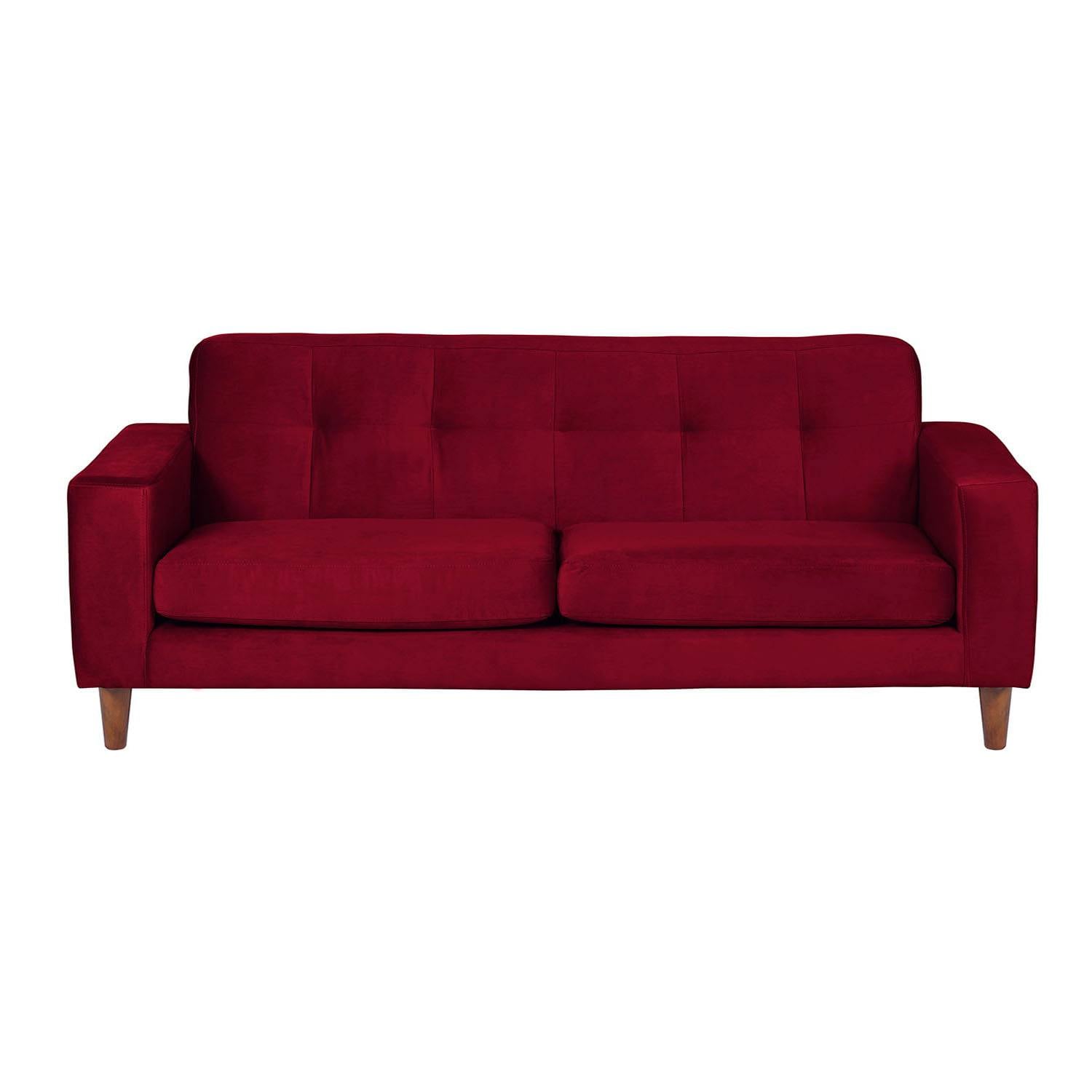 SOFA LATAM HOME SALERNO 3 CUERPOS BURDEO VELVET - 1