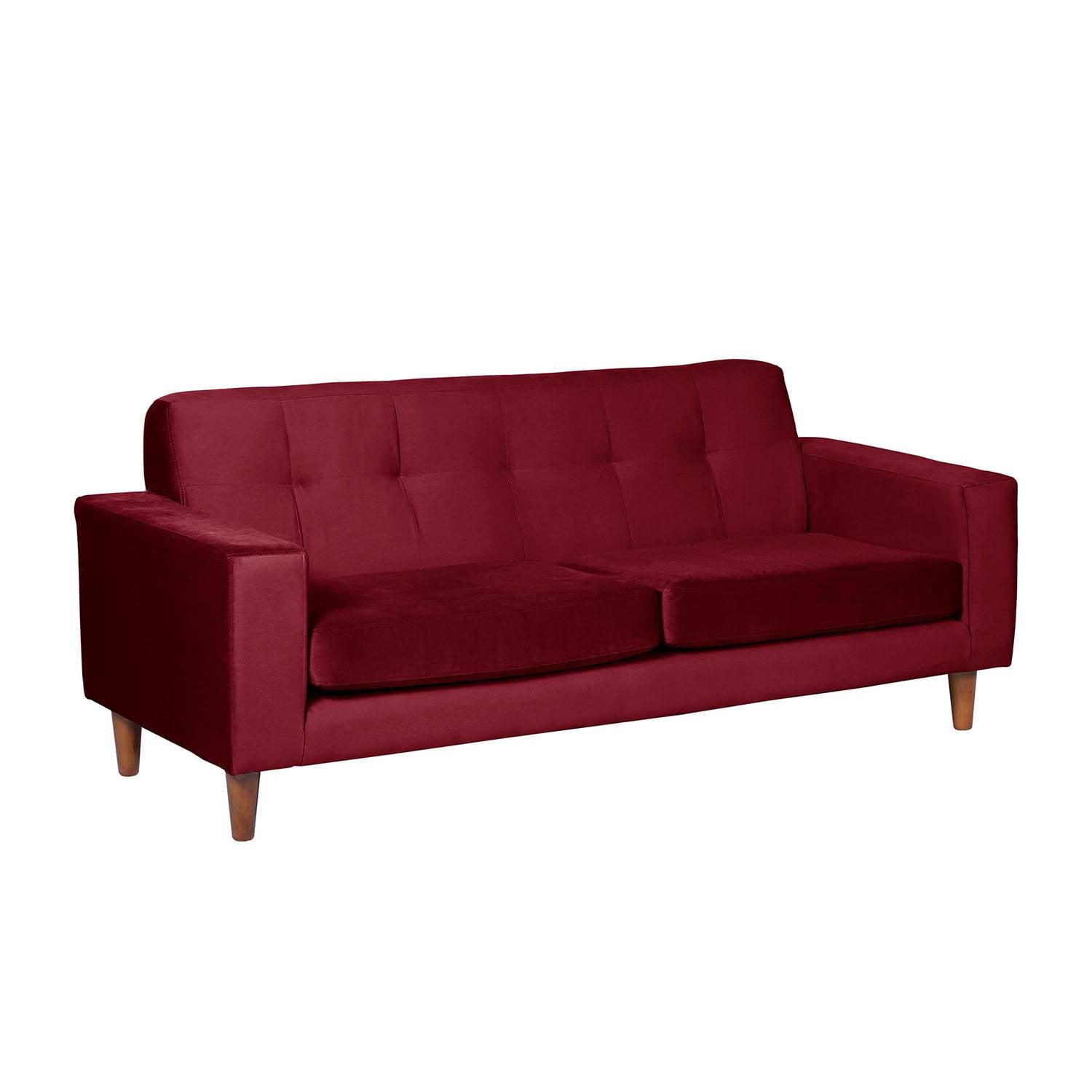 SOFA LATAM HOME SALERNO 3 CUERPOS BURDEO VELVET - 2
