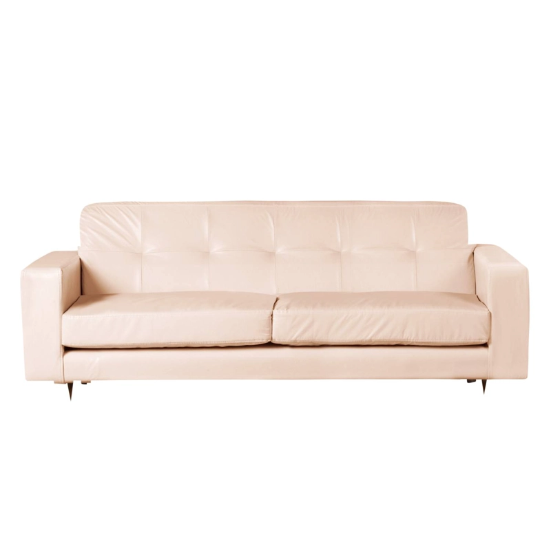 SOFA LATAM HOME SALERNO 3 CUERPOS BEIGE PU - 1