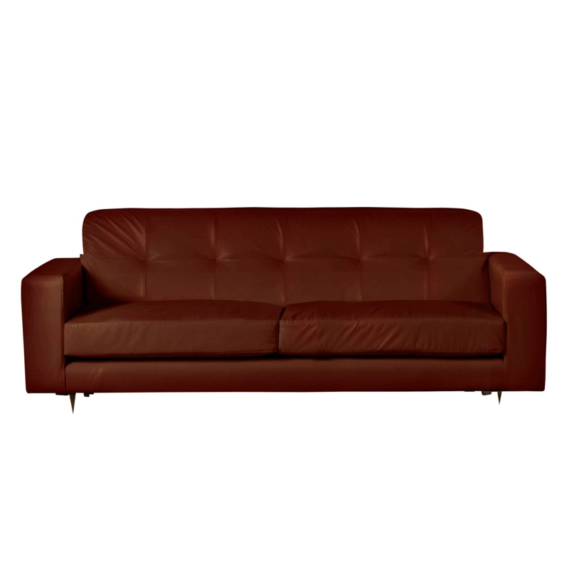 SOFA LATAM HOME SALERNO 3 CUERPOS CHOCOLATE PU - 1