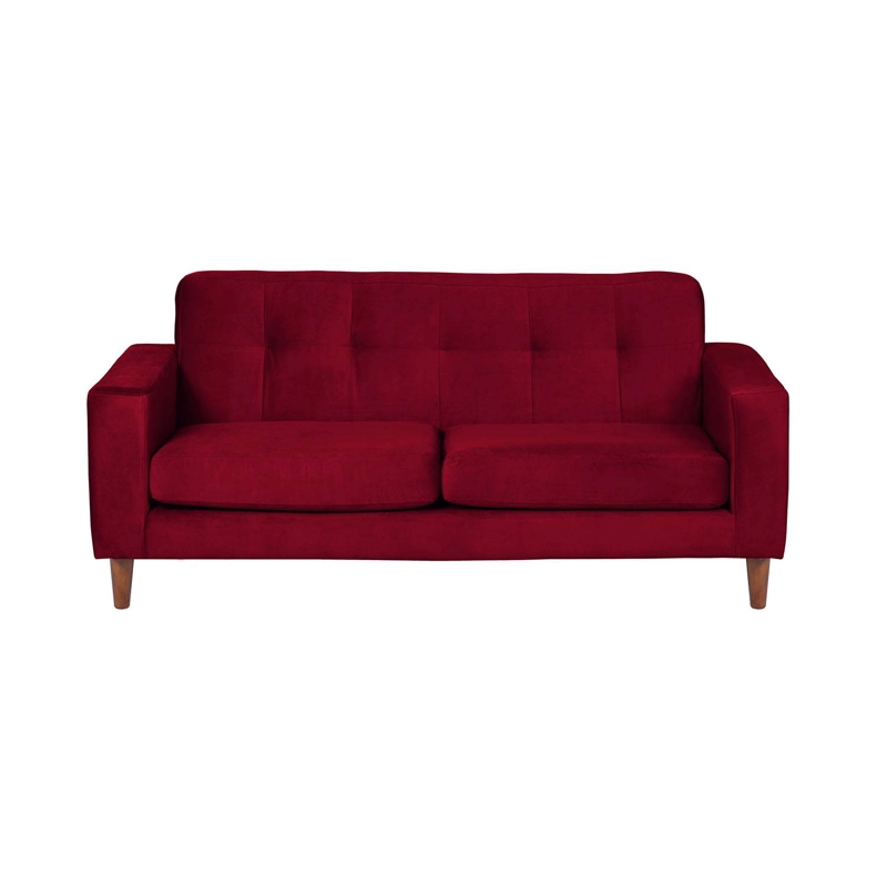 SOFA LATAM HOME SALERNO 2 CUERPOS BURDEO VELVET - 1