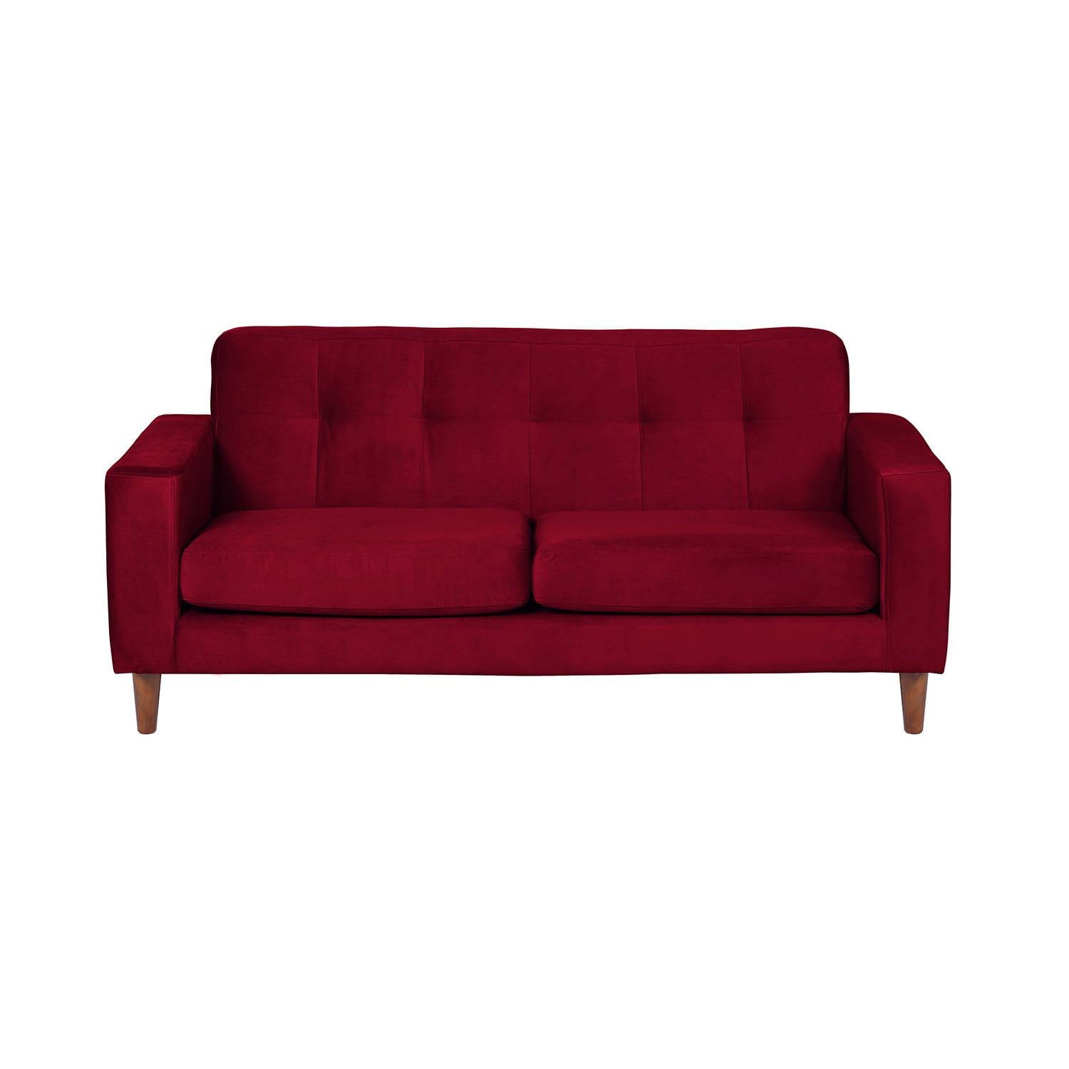 SOFA LATAM HOME SALERNO 2 CUERPOS BURDEO VELVET - 1