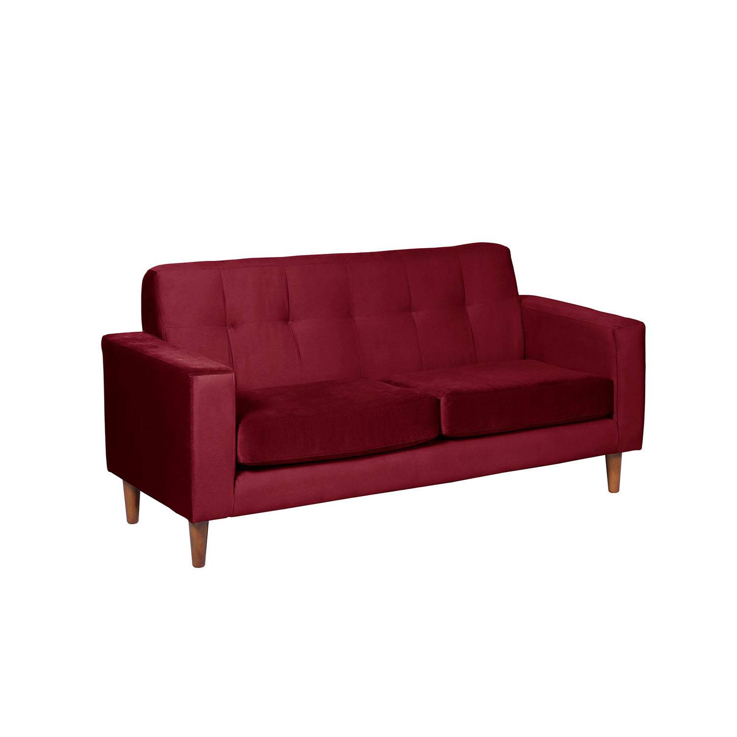 SOFA LATAM HOME SALERNO 2 CUERPOS BURDEO VELVET - 3