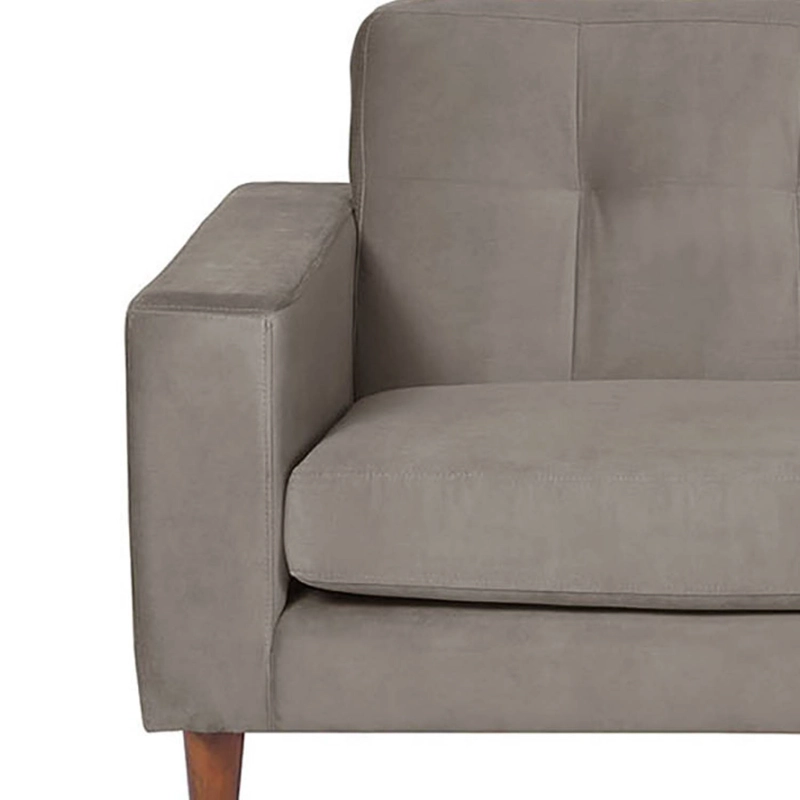 SOFA CHAISELONG LATAM HOME SALERNO DERECHO 3 CUERPOS GRIS VELVET - 3