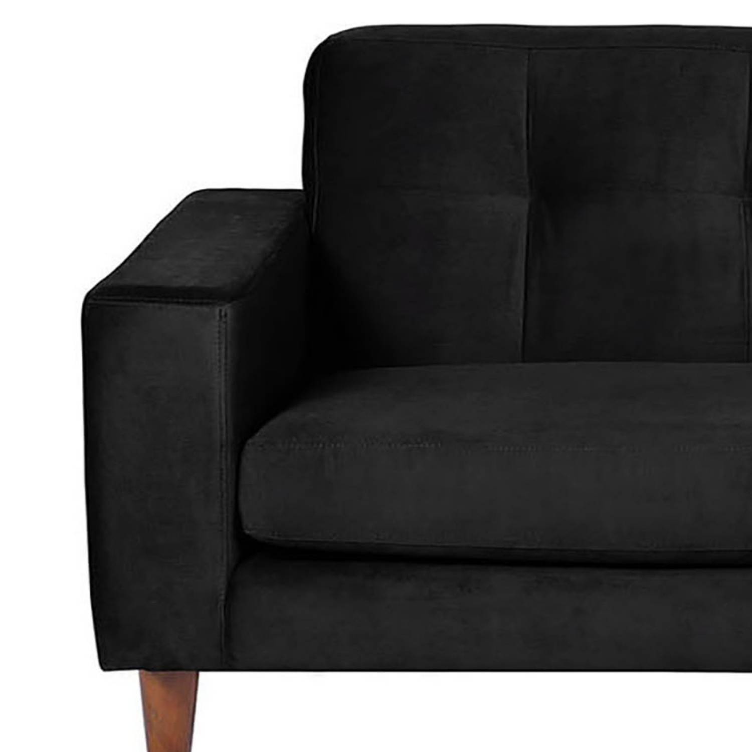 SOFA CHAISELONG LATAM HOME SALERNO DERECHO 3 CUERPOS NEGRO VELVET - 3