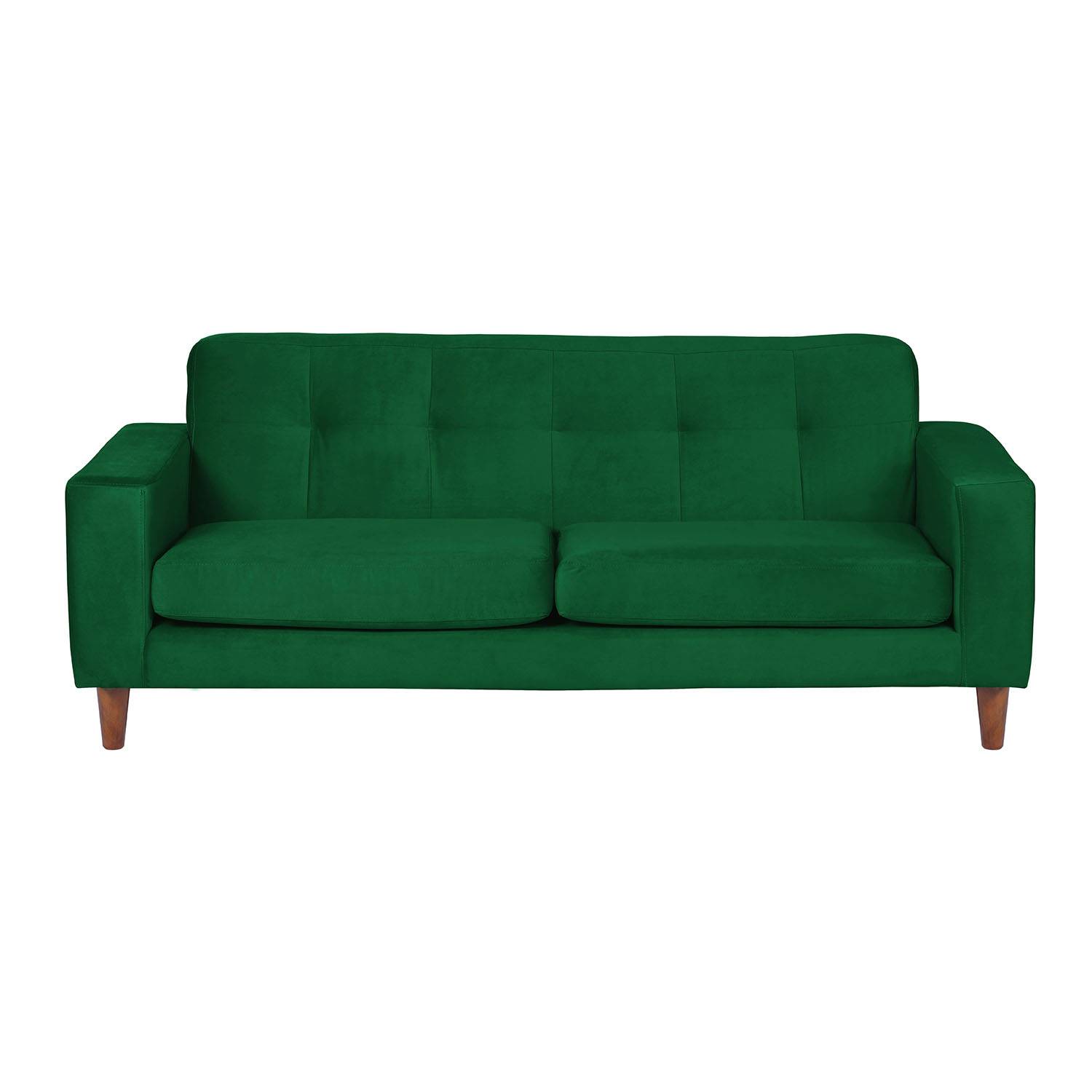 SOFA LATAM HOME SALERNO 3 CUERPOS VERDE VELVET - 1