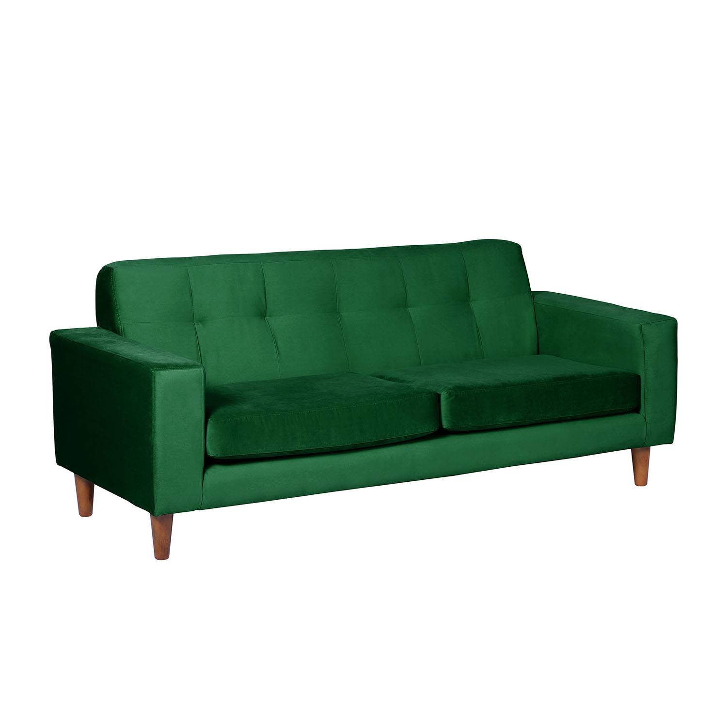 SOFA LATAM HOME SALERNO 3 CUERPOS VERDE VELVET - 2