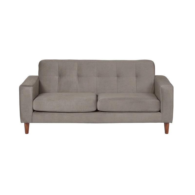 SOFA LATAM HOME SALERNO 2 CUERPOS GRIS VELVET - 1