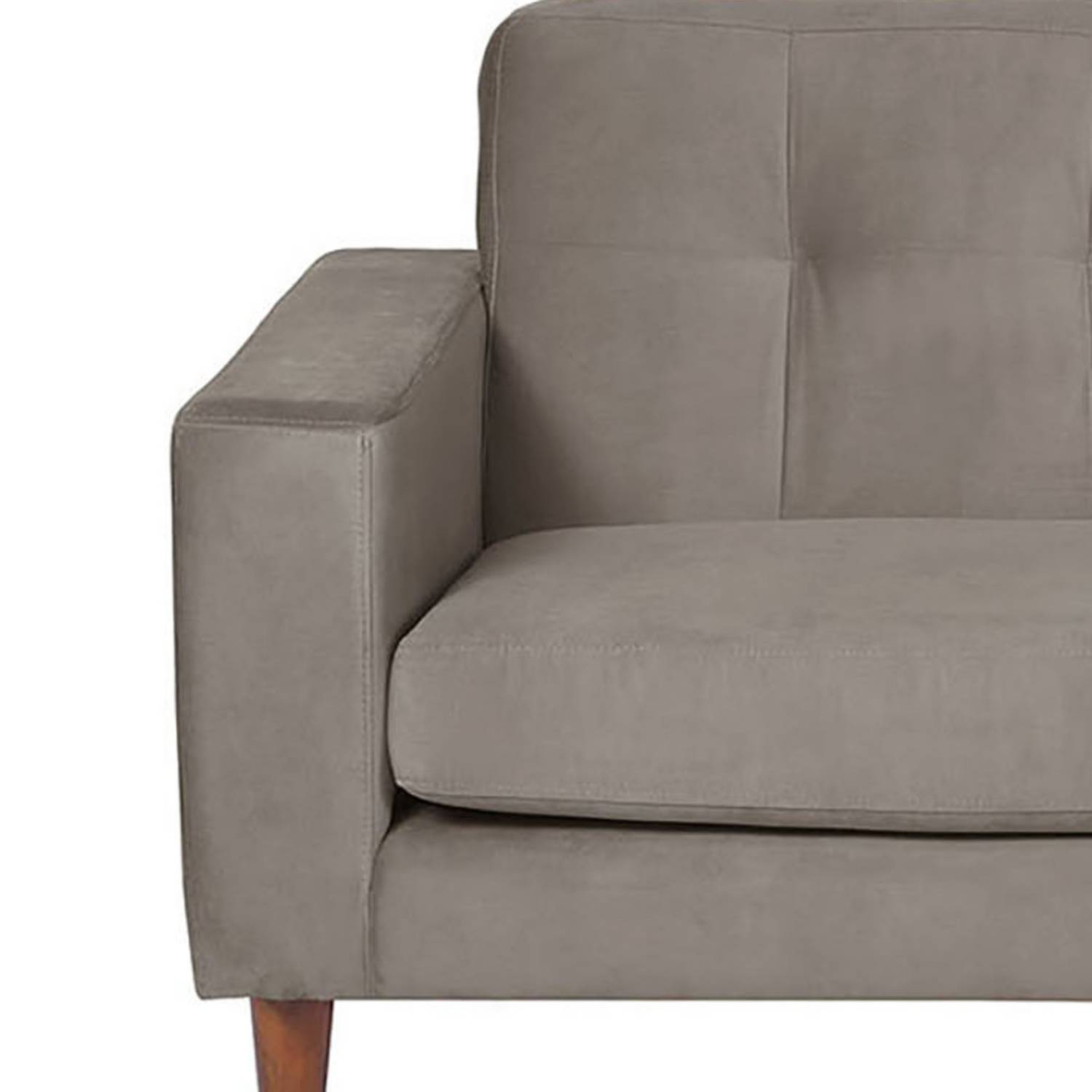 SOFA LATAM HOME SALERNO 2 CUERPOS GRIS VELVET - 3