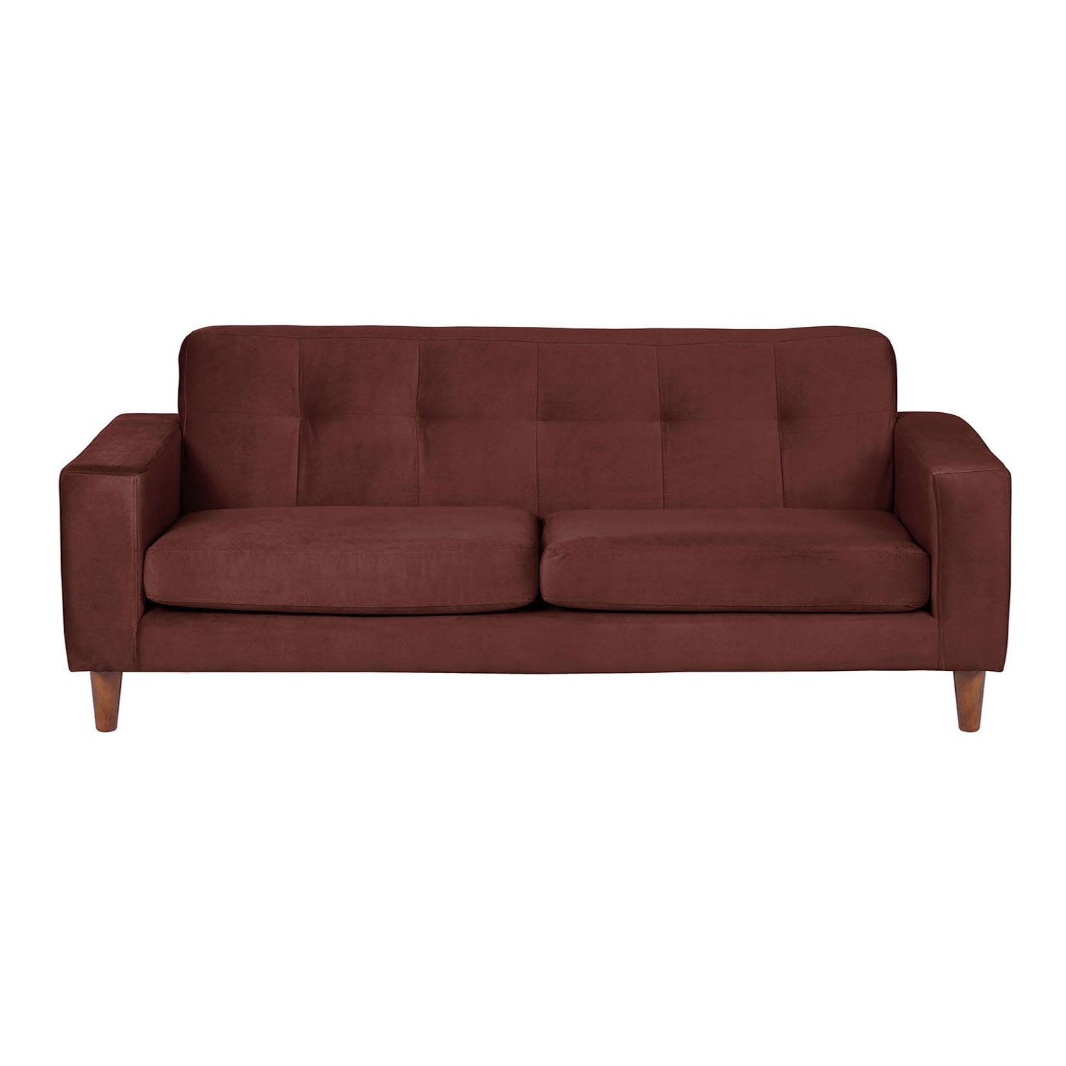 SOFA LATAM HOME SALERNO 3 CUERPOS CHOCOLATE VELVET - 1