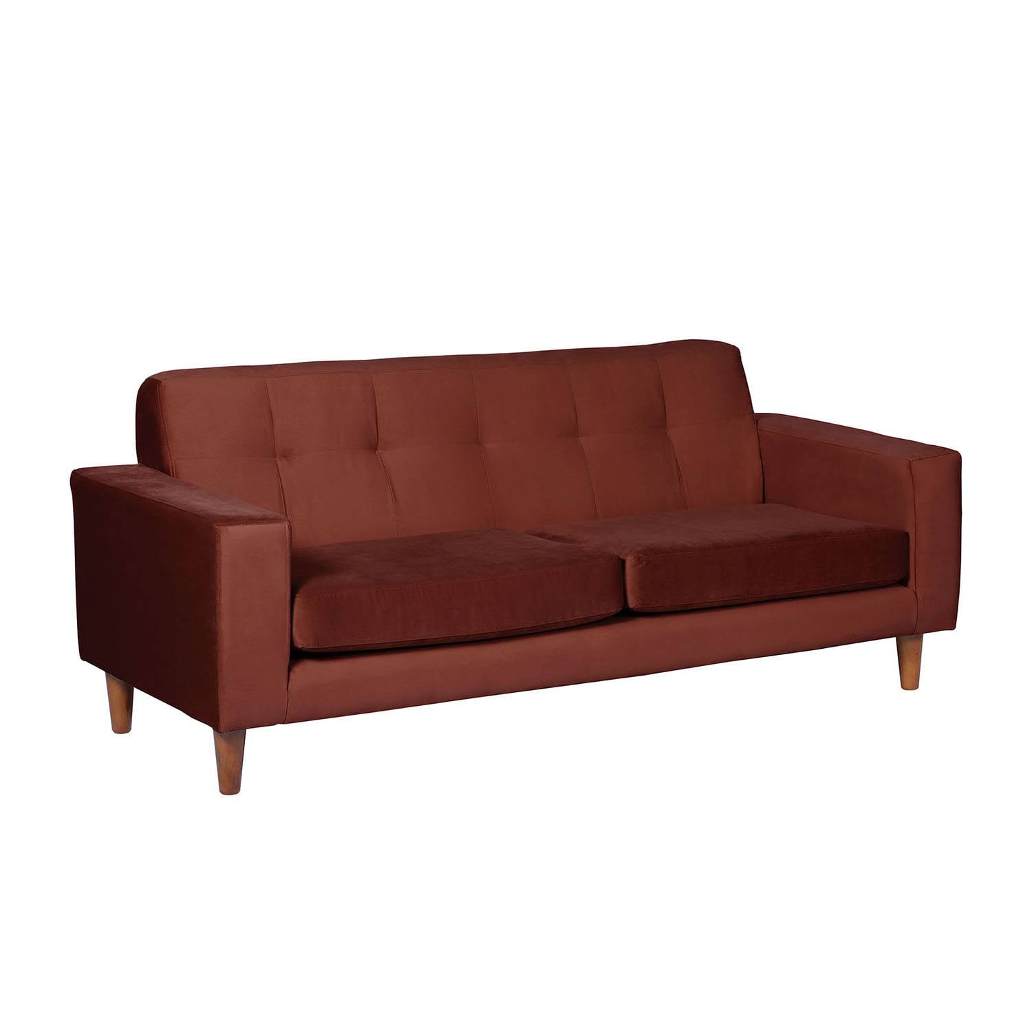 SOFA LATAM HOME SALERNO 3 CUERPOS CHOCOLATE VELVET - 2