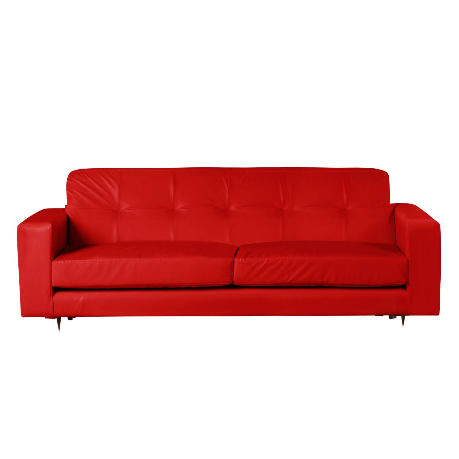 SOFA LATAM HOME SALERNO 3 CUERPOS ROJO PU - 1