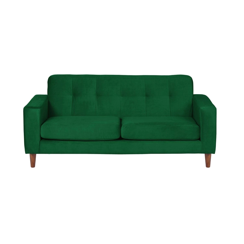 SOFA LATAM HOME SALERNO 2 CUERPOS VERDE VELVET - 1