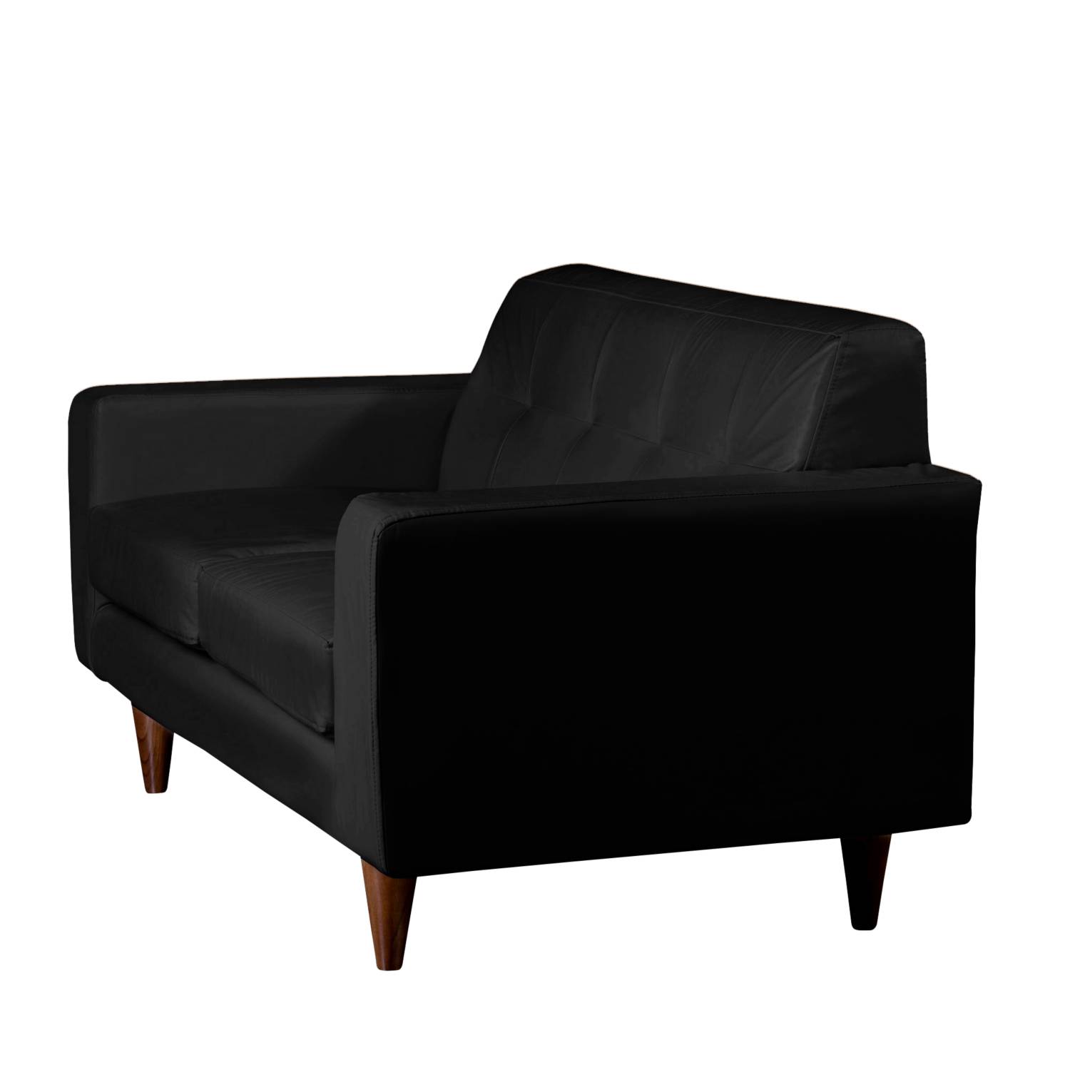 SOFA LATAM HOME SALERNO 2 CUERPOS NEGRO PU - 2