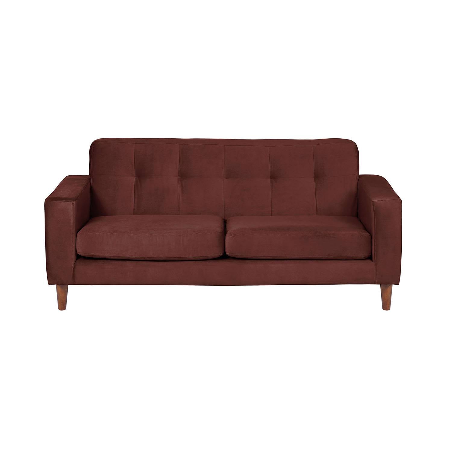 SOFA LATAM HOME SALERNO 2 CUERPOS CHOCOLATE VELVET - 1