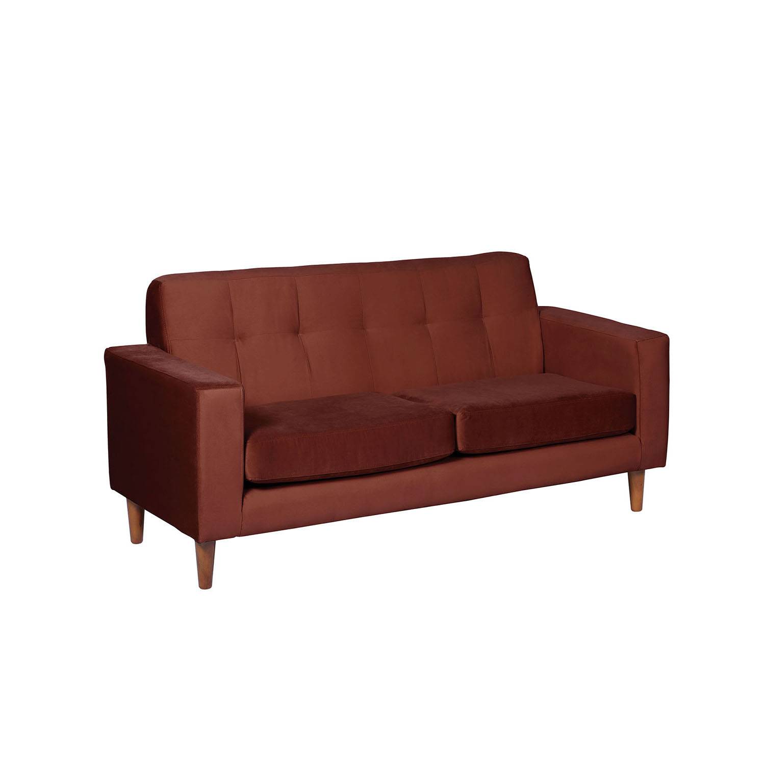 SOFA LATAM HOME SALERNO 2 CUERPOS CHOCOLATE VELVET - 2