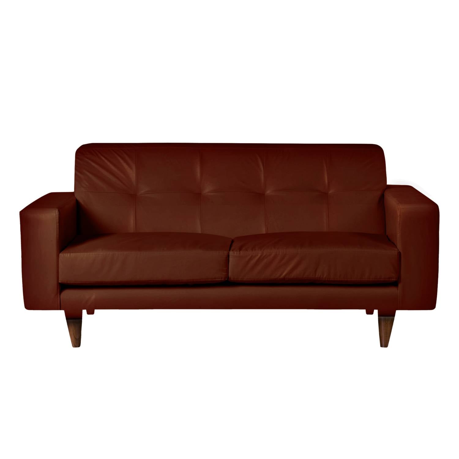 SOFA LATAM HOME SALERNO 2 CUERPOS CHOCOLATE PU - 1