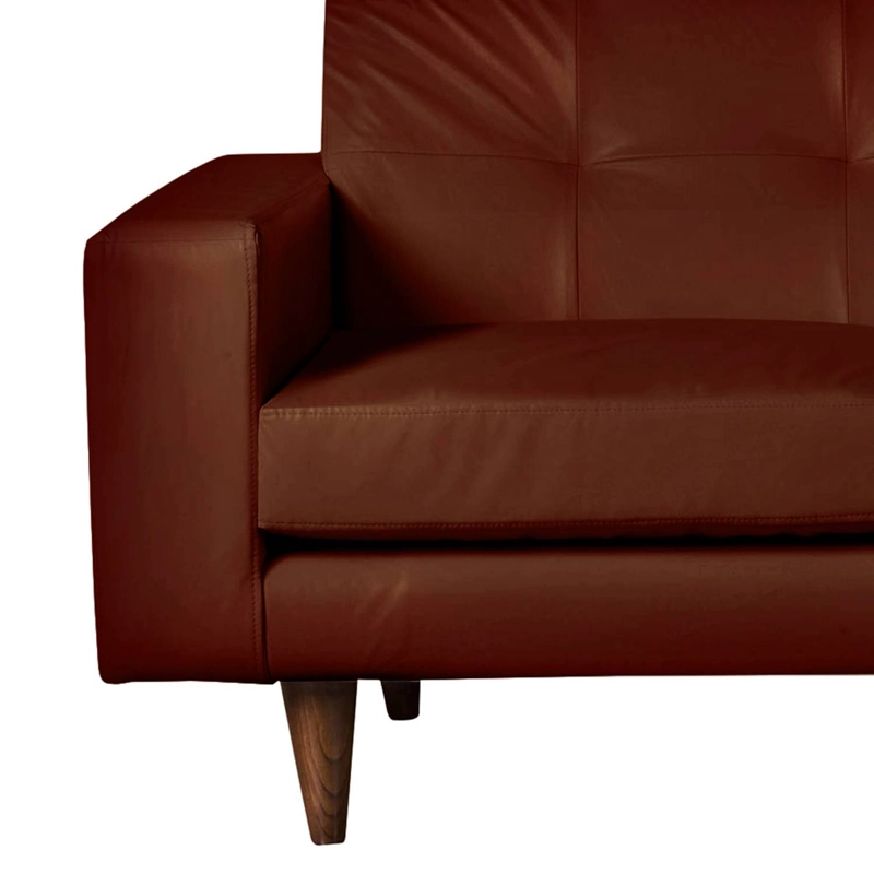 SOFA LATAM HOME SALERNO 2 CUERPOS CHOCOLATE PU - 3