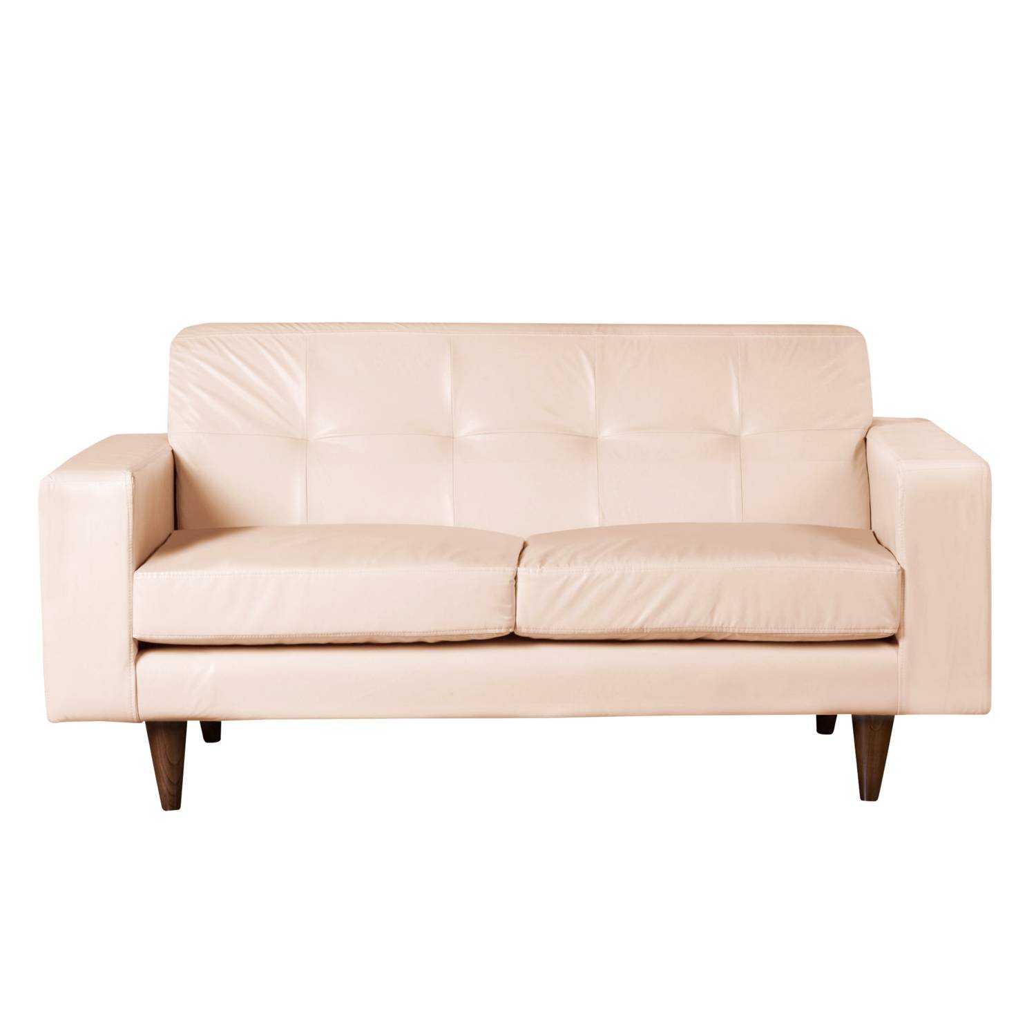 SOFA LATAM HOME SALERNO 2 CUERPOS BEIGE PU - 1