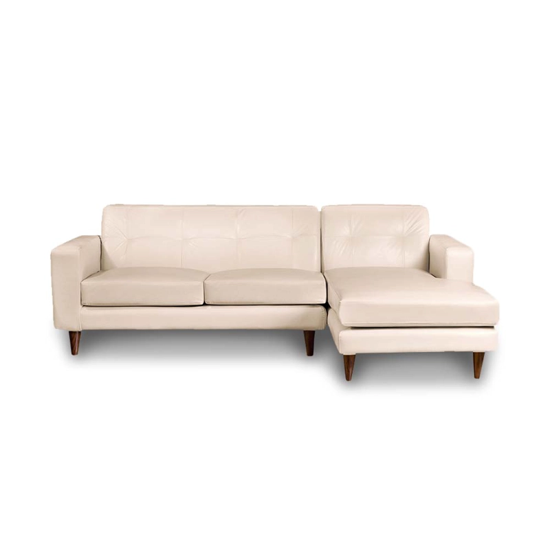 SOFA CHAISELONG LATAM HOME SALERNO DERECHO 3 CUERPOS BEIGE PU - 1