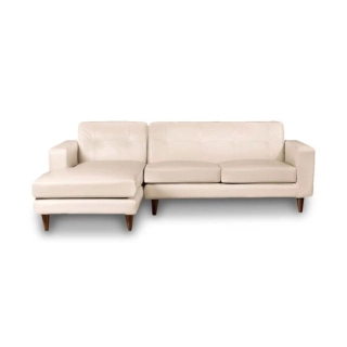 SOFA CHAISELONG LATAM HOME SALERNO IZQUIERDO 3 CUERPOS BEIGE PU - 1