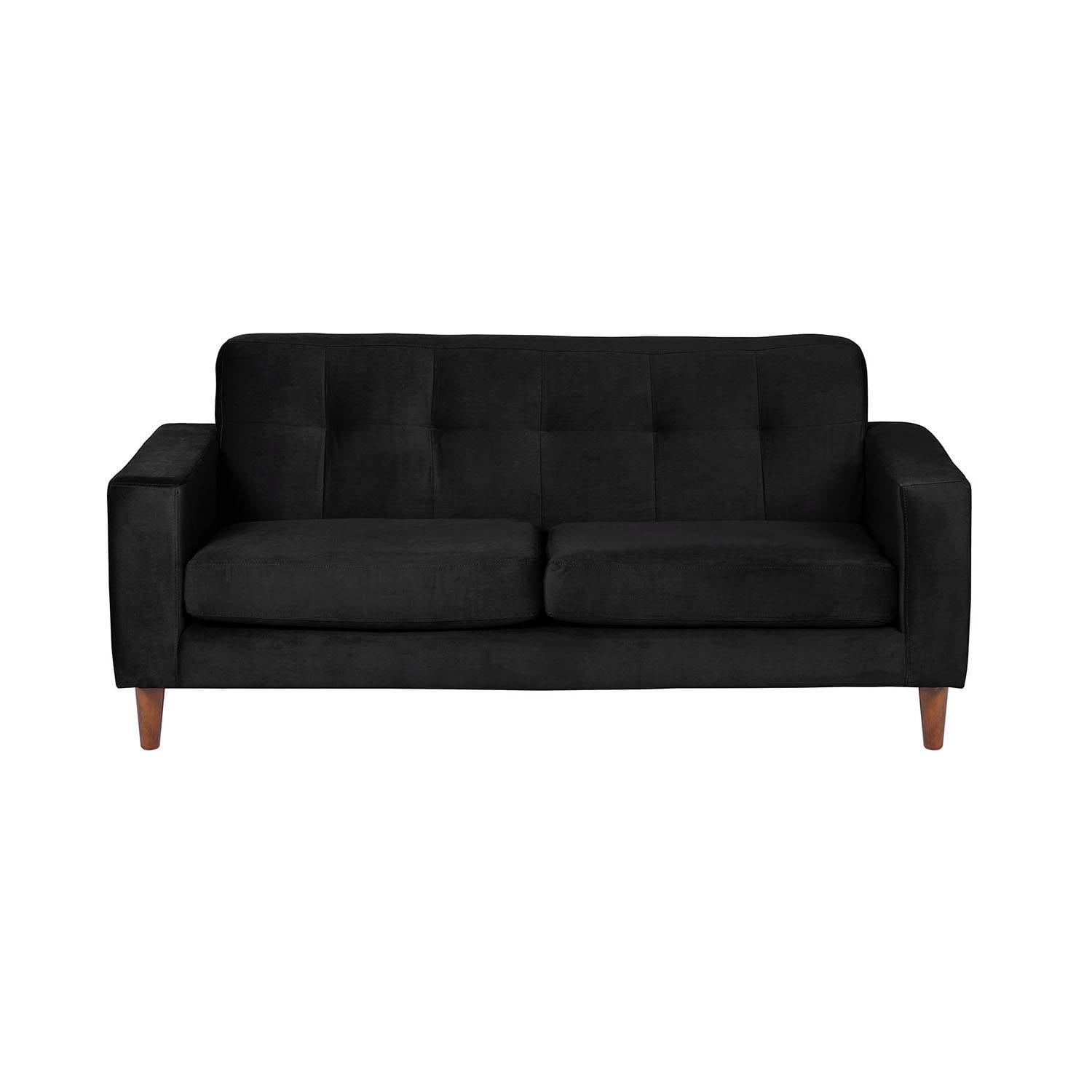 SOFA LATAM HOME SALERNO 2 CUERPOS NEGRO VELVET - 1