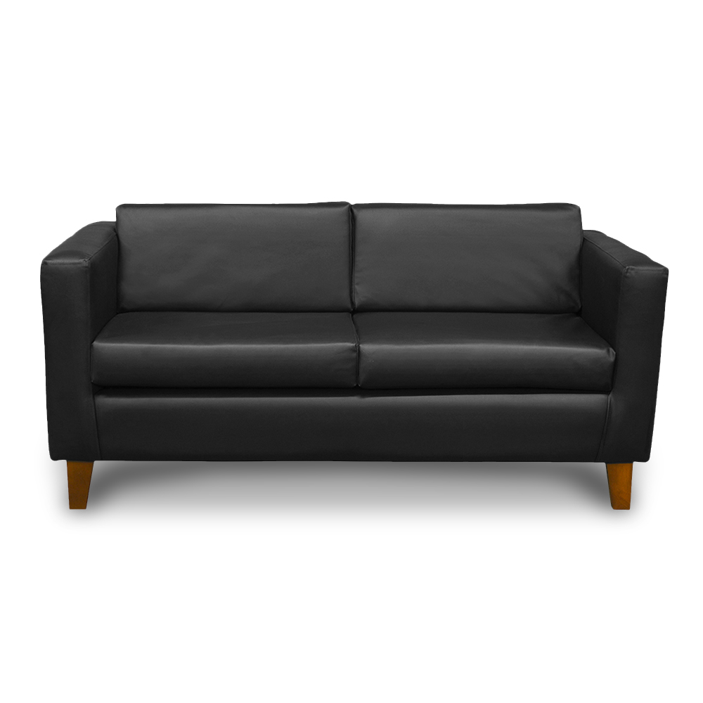 SOFA LATAM HOME SICILIA 3 CUERPOS NEGRO PU - 1