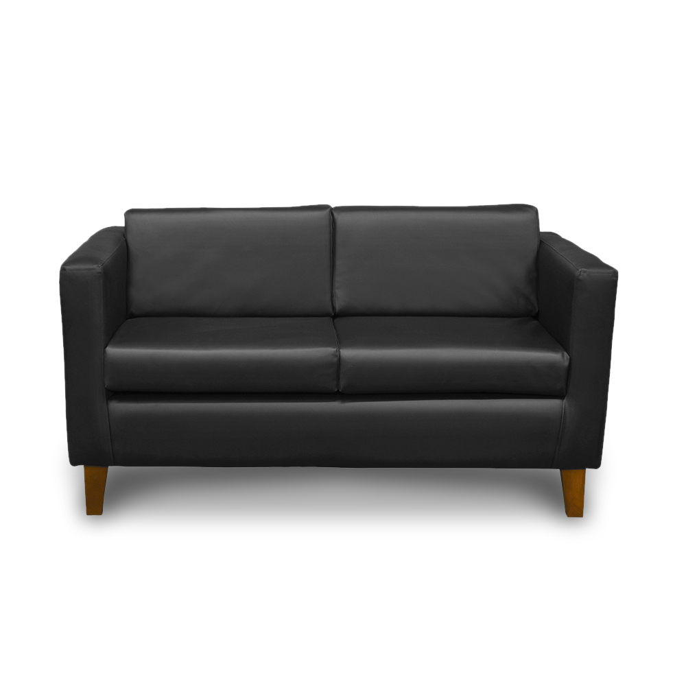 SOFA LATAM HOME SICILIA 2 CUERPOS NEGRO PU - 1