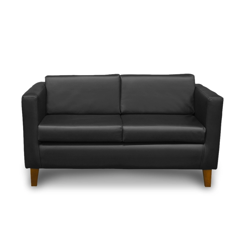 SOFA LATAM HOME SICILIA 2 CUERPOS NEGRO PU - 2