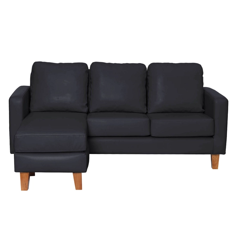 SECCIONAL LATAM HOME VENECIA LIBRE DISPOSICIÓN NEGRO INTERCAMBIABLE PU - 1