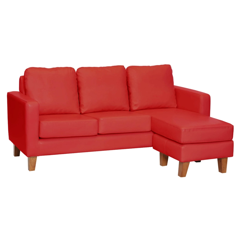 SECCIONAL LATAM HOME VENECIA LIBRE DISPOSICIÓN ROJO INTERCAMBIABLE PU - 2