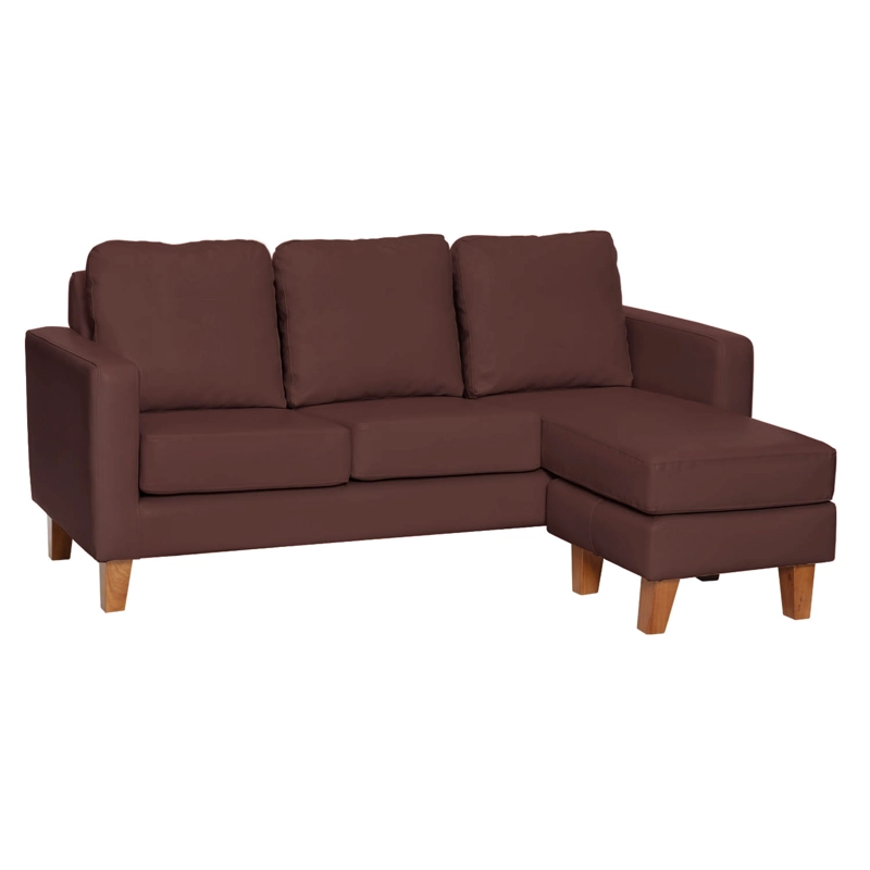 SECCIONAL LATAM HOME VENECIA LIBRE DISPOSICIÓN CHOCOLATE INTERCAMBIABLE PU - 3