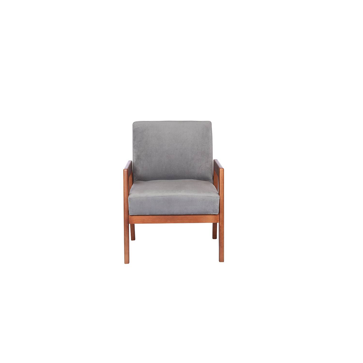 SITIAL LATAM HOME FRANKFURT 1 CUERPO GRIS TELA VELVET - 1