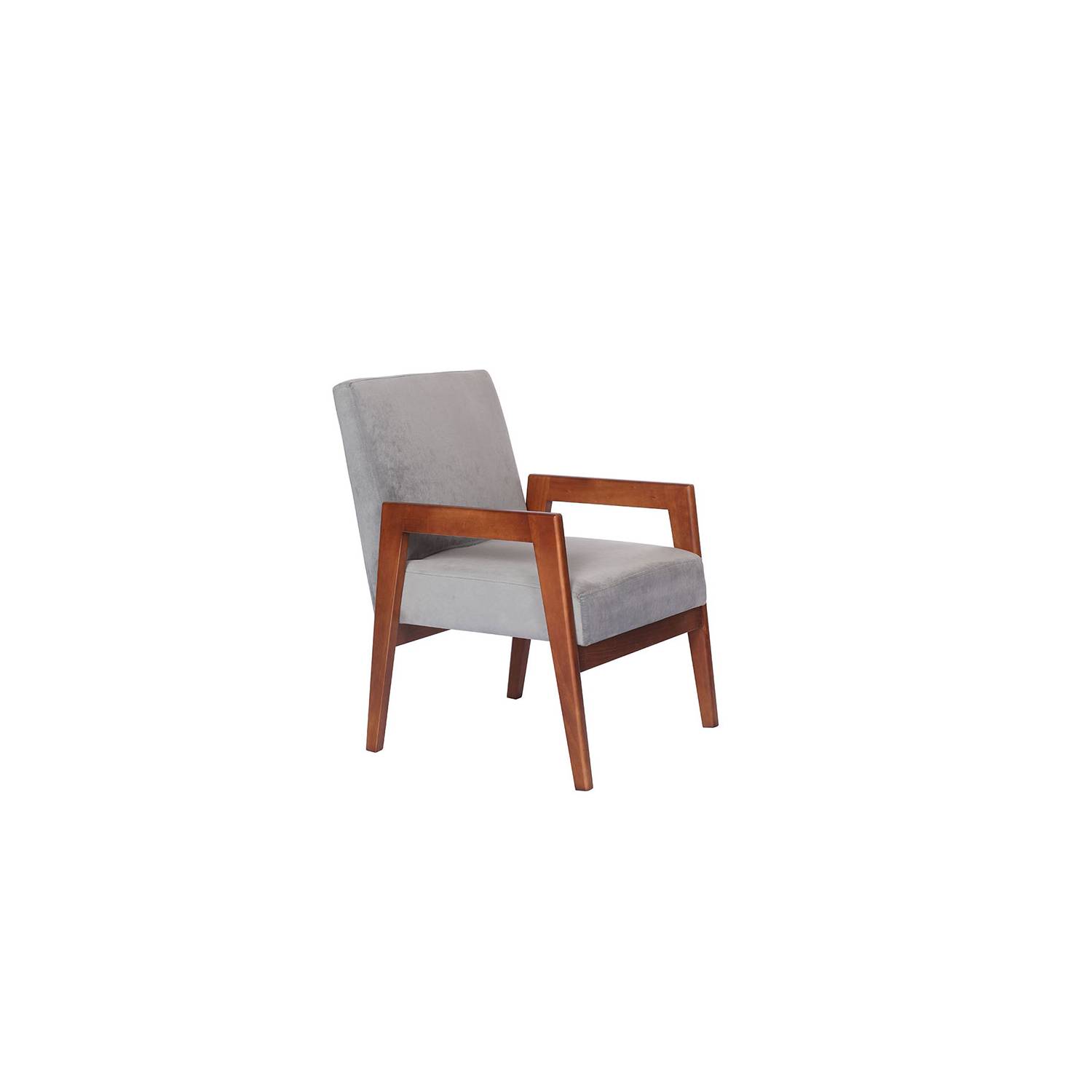 SITIAL LATAM HOME FRANKFURT 1 CUERPO GRIS TELA VELVET - 3