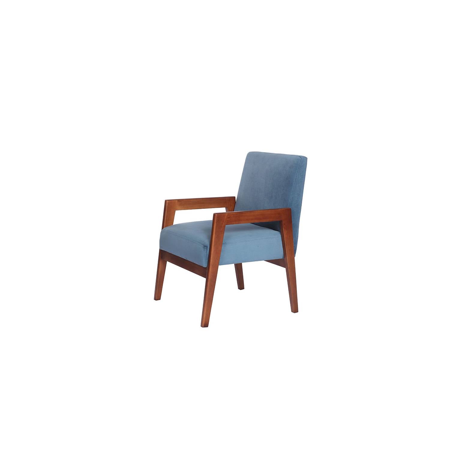 SITIAL LATAM HOME FRANKFURT 1 CUERPO AZUL PETROLEO TELA VELVET - 2