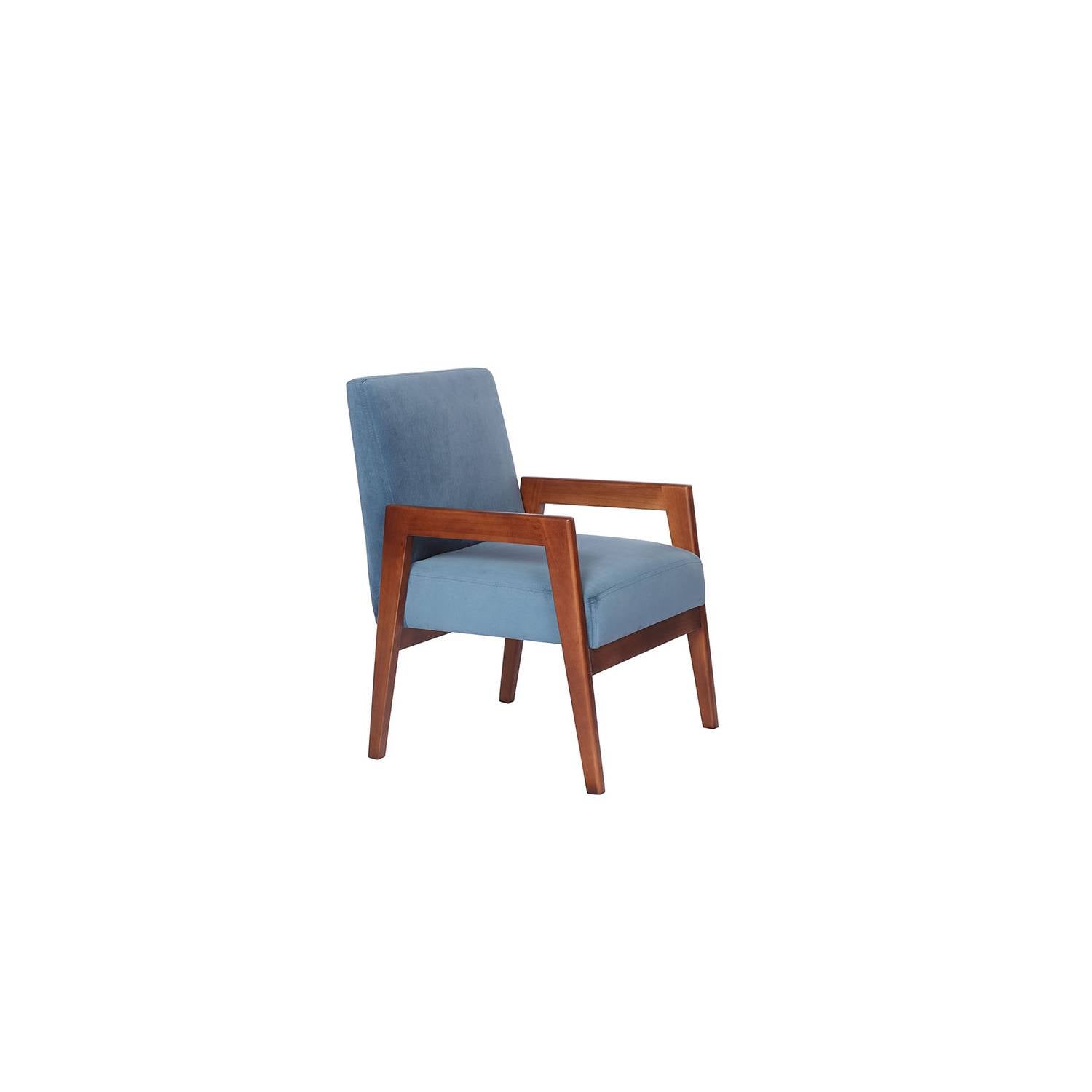 SITIAL LATAM HOME FRANKFURT 1 CUERPO AZUL PETROLEO TELA VELVET - 3