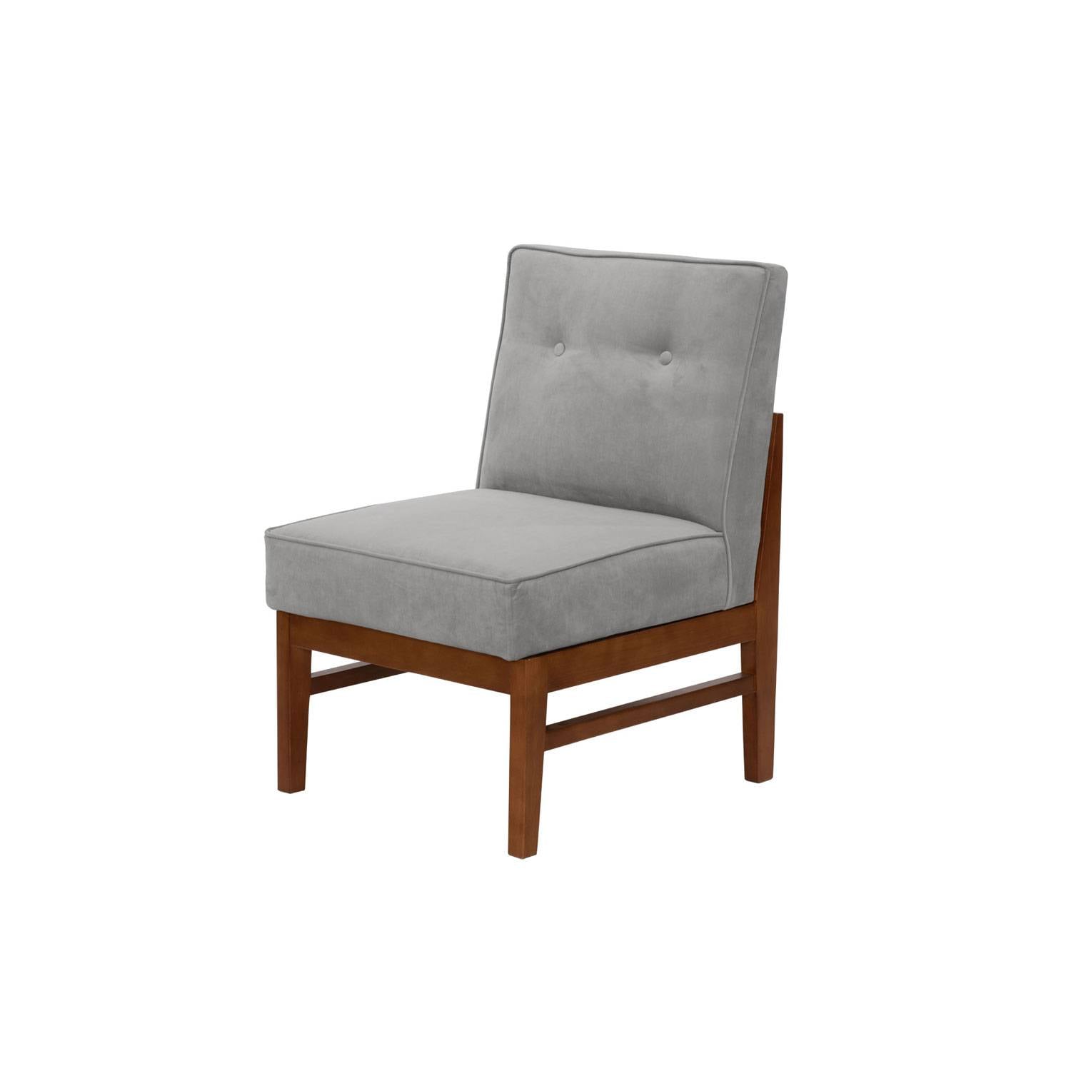 SITIAL LATAM HOME COLONIA 1 CUERPO GRIS TELA VELVET - 2