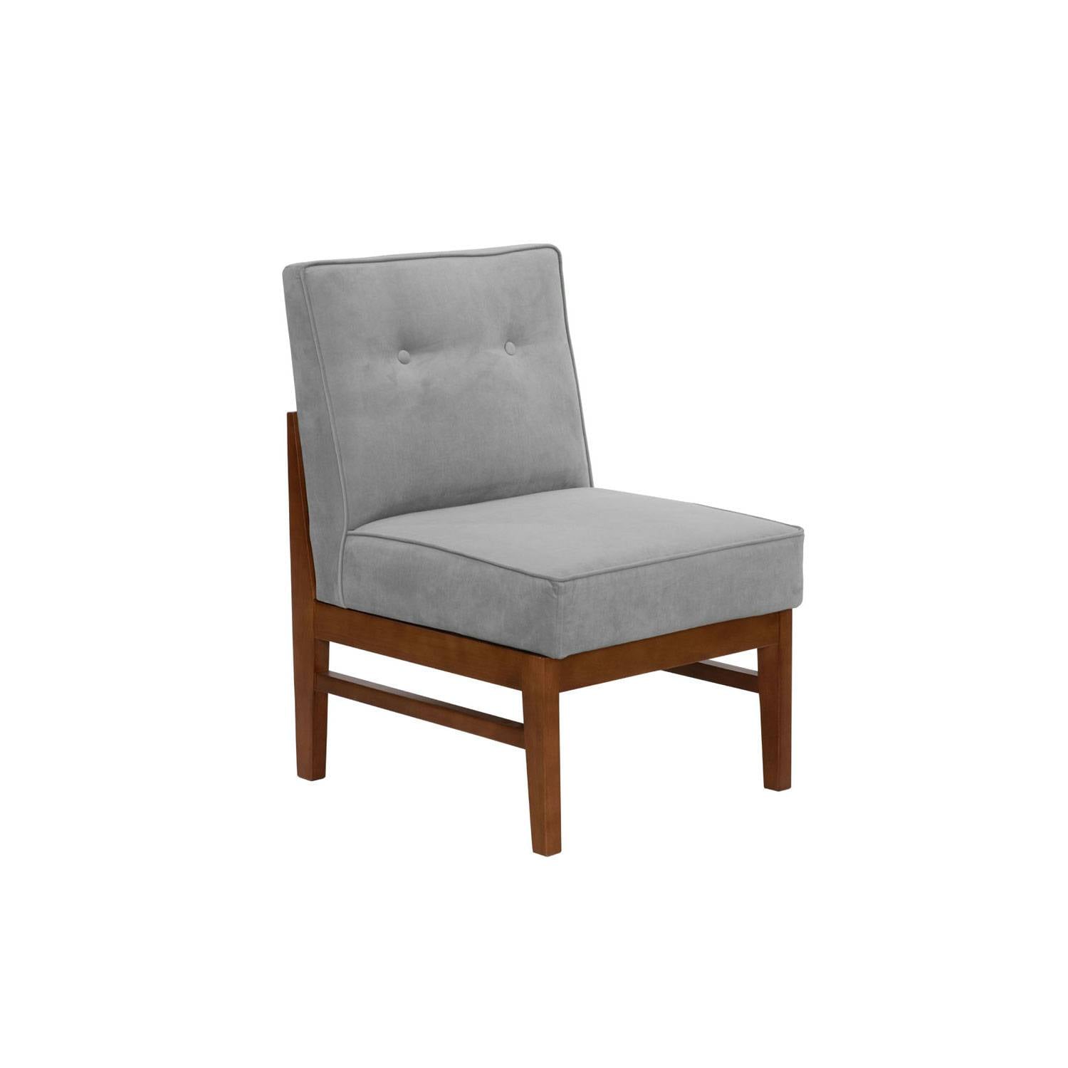 SITIAL LATAM HOME COLONIA 1 CUERPO GRIS TELA VELVET - 3