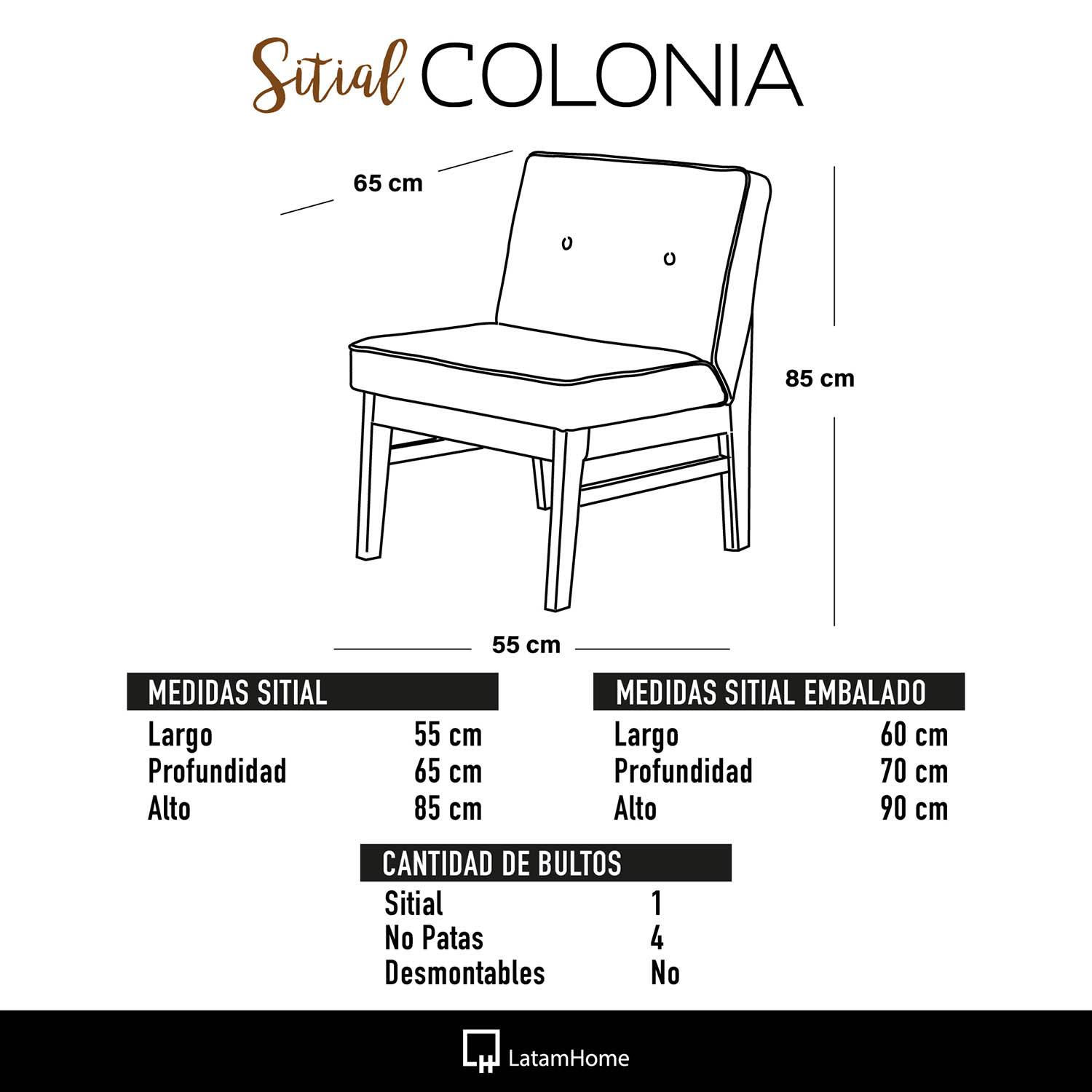 SITIAL LATAM HOME COLONIA 1 CUERPO VERDE TELA VELVET - 4
