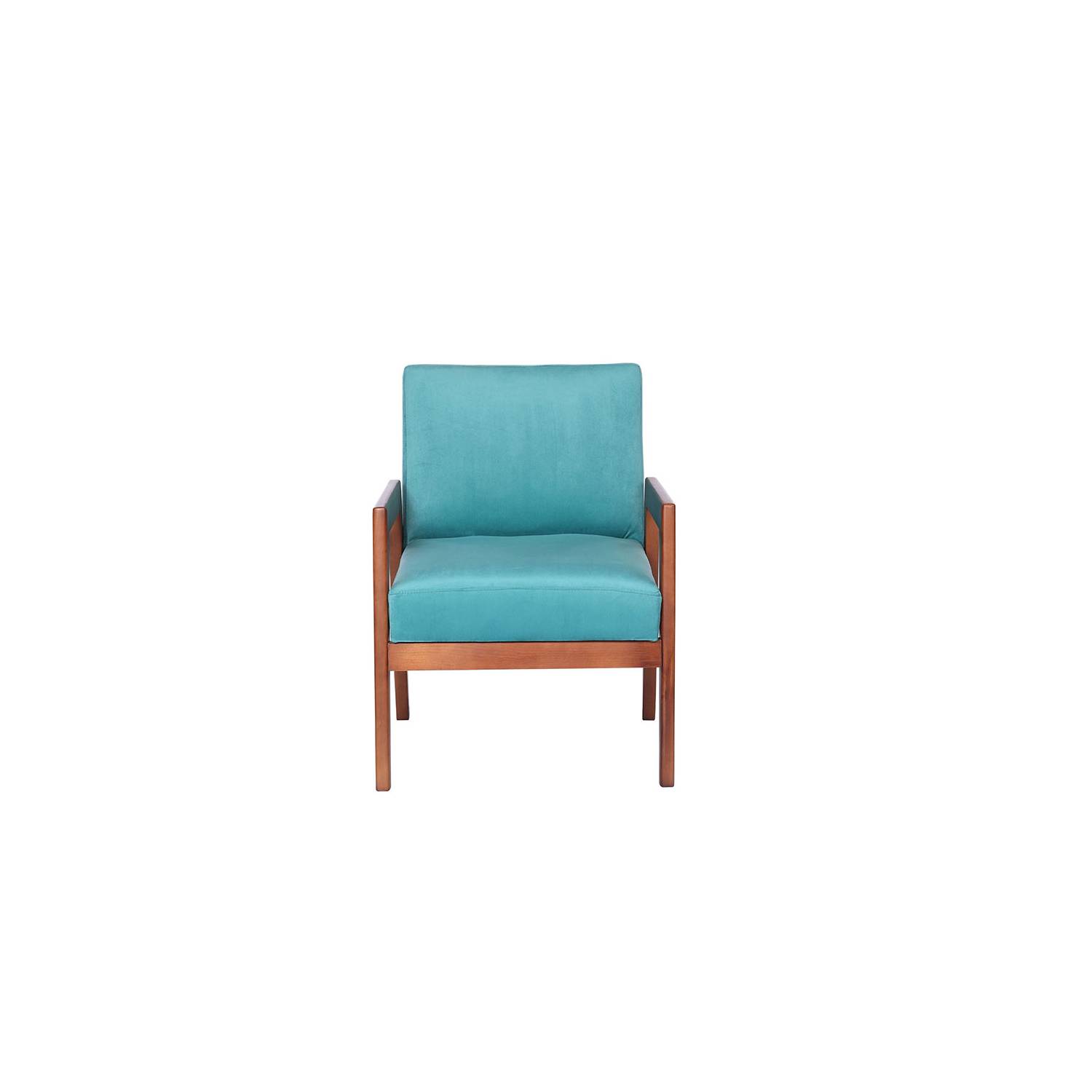SITIAL LATAM HOME FRANKFURT 1 CUERPO TURQUESA TELA VELVET - 1