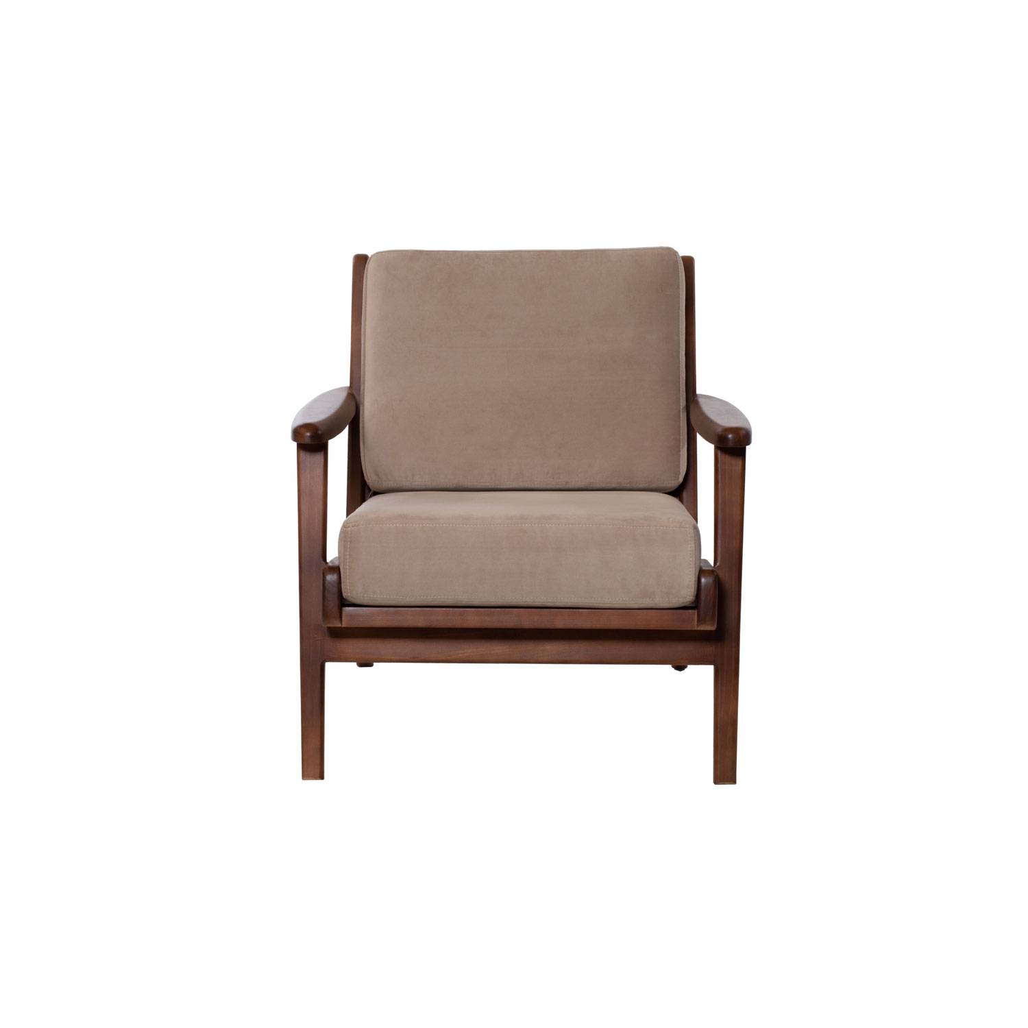 SITIAL LATAM HOME NEUSS 1 CUERPO BEIGE TELA VELVET - 1
