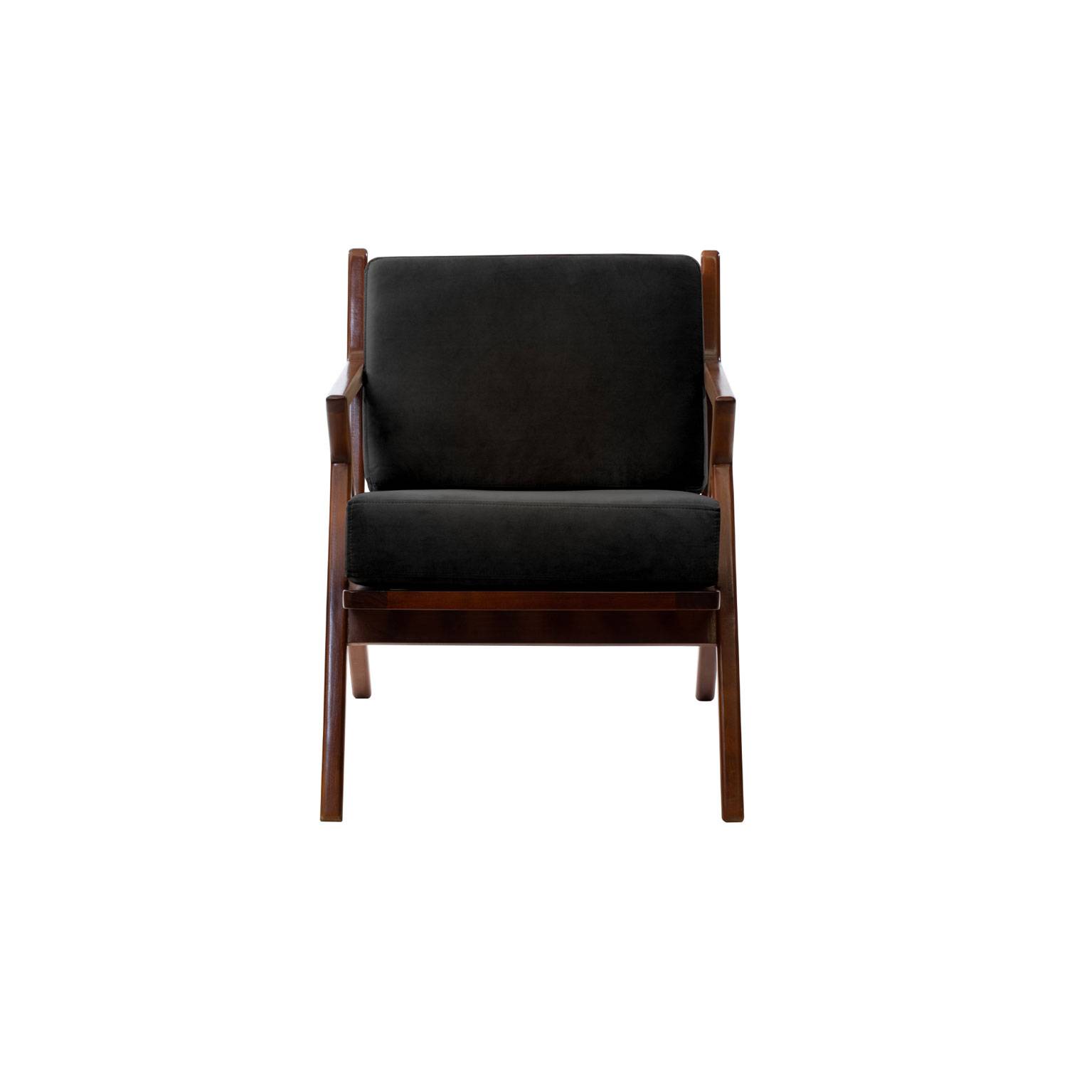 SITIAL LATAM HOME BREMEN 1 CUERPO NEGRO TELA VELVET - 1
