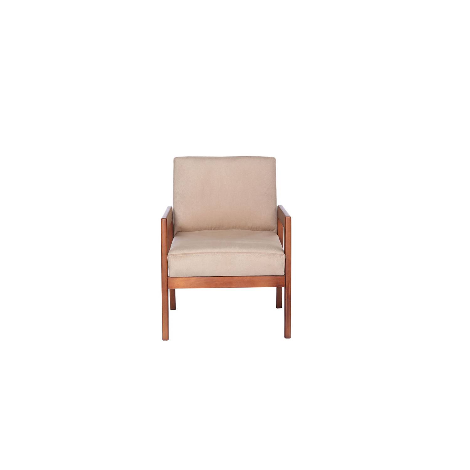 SITIAL LATAM HOME FRANKFURT 1 CUERPO BEIGE TELA VELVET - 1