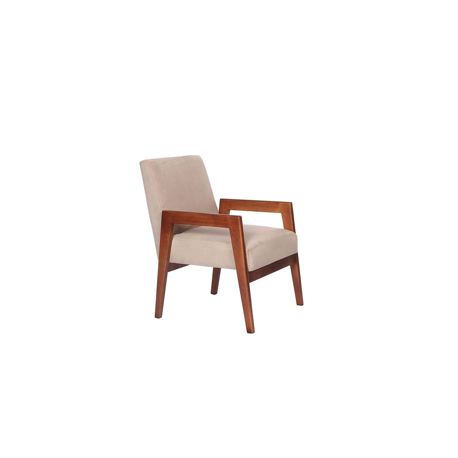 SITIAL LATAM HOME FRANKFURT 1 CUERPO BEIGE TELA VELVET - 3