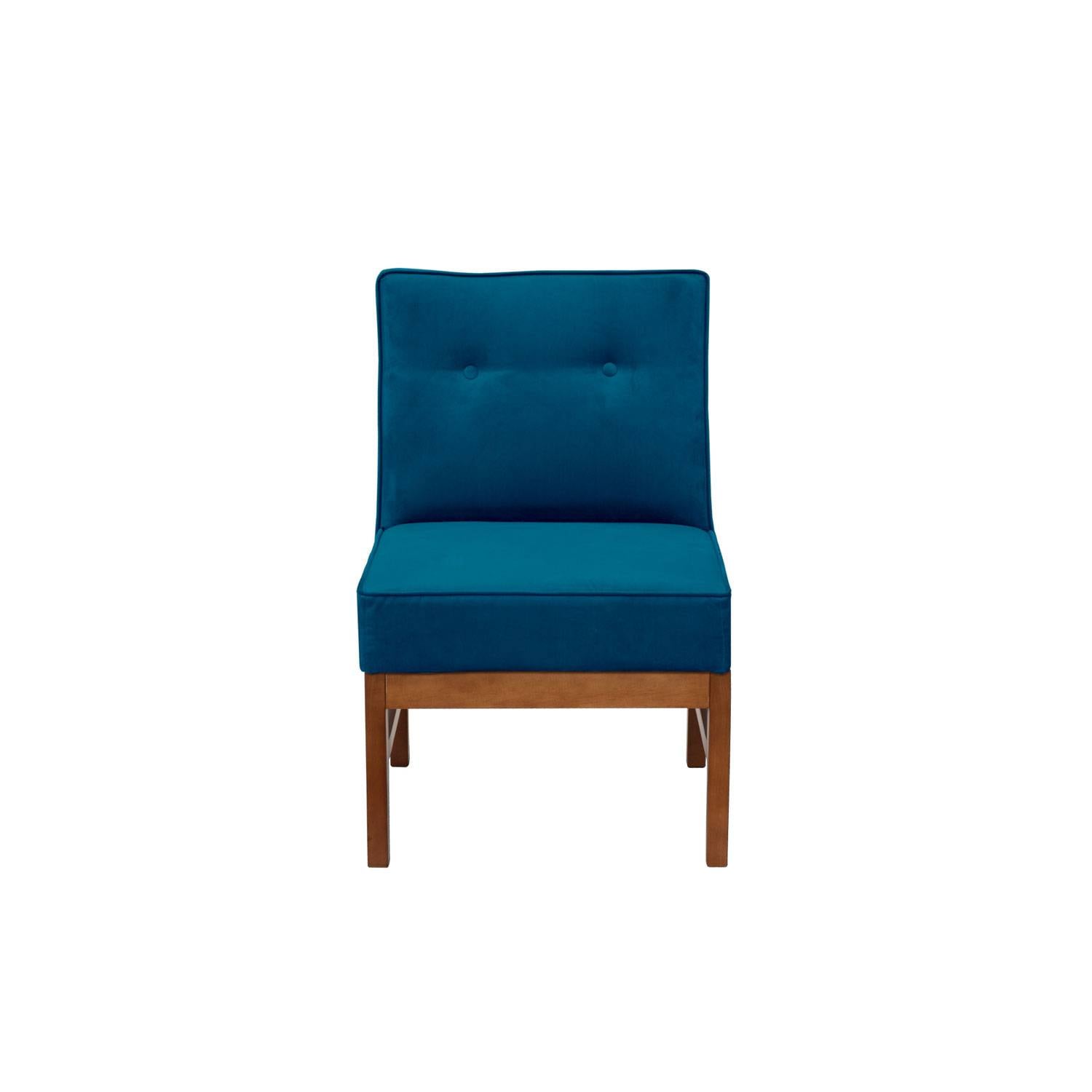 SITIAL LATAM HOME COLONIA 1 CUERPO AZUL PETROLEO TELA VELVET - 1