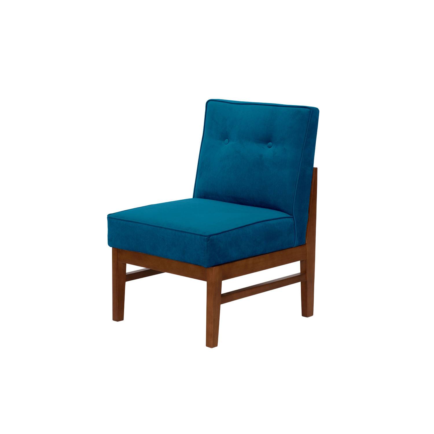 SITIAL LATAM HOME COLONIA 1 CUERPO AZUL PETROLEO TELA VELVET - 2