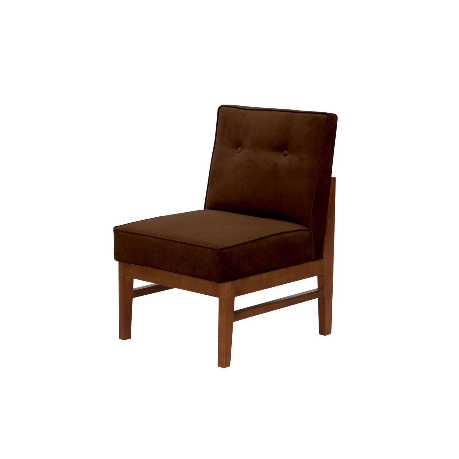 SITIAL LATAM HOME COLONIA 1 CUERPO CHOCOLATE TELA VELVET - 2