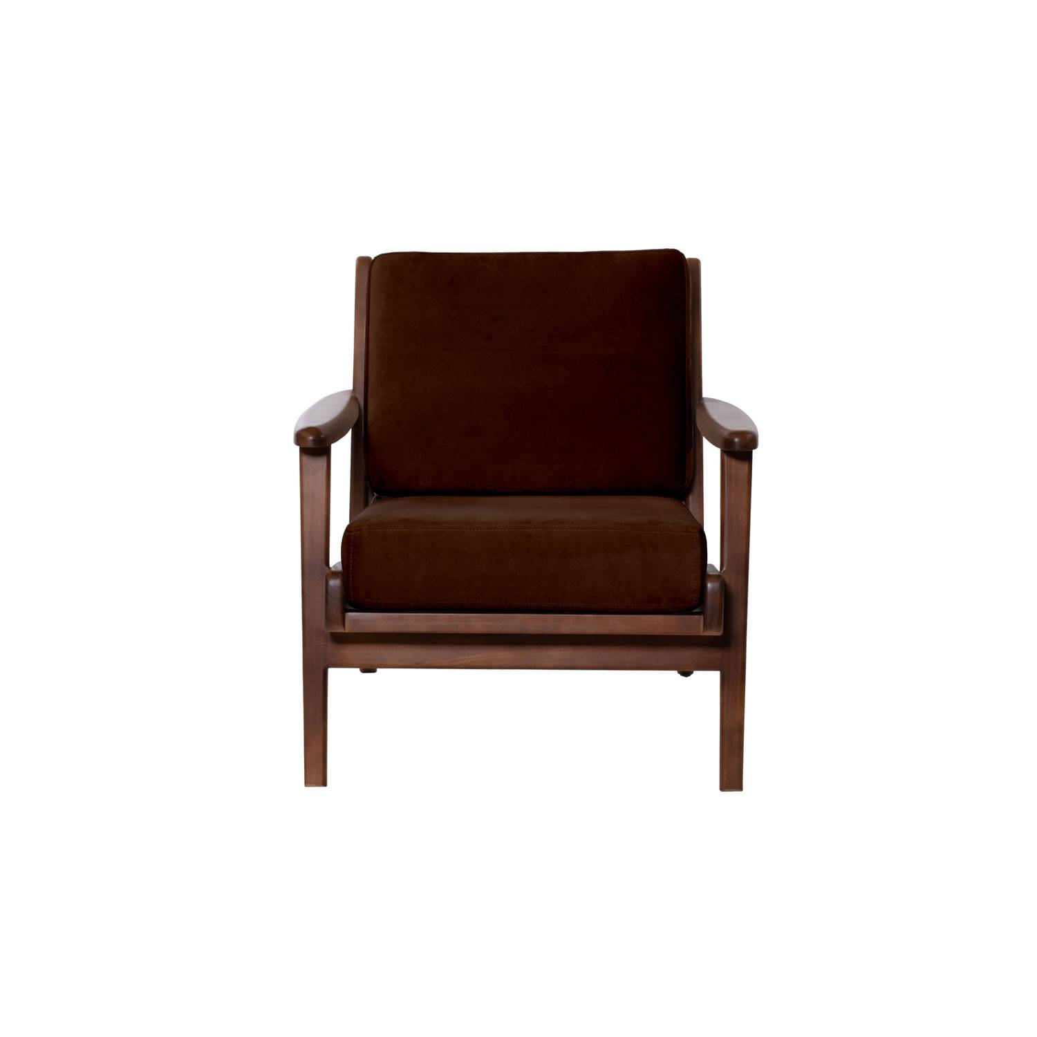 SITIAL LATAM HOME NEUSS 1 CUERPO CHOCOLATE TELA VELVET - 1